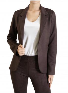 Blazer tinta unita in camoscio Options 